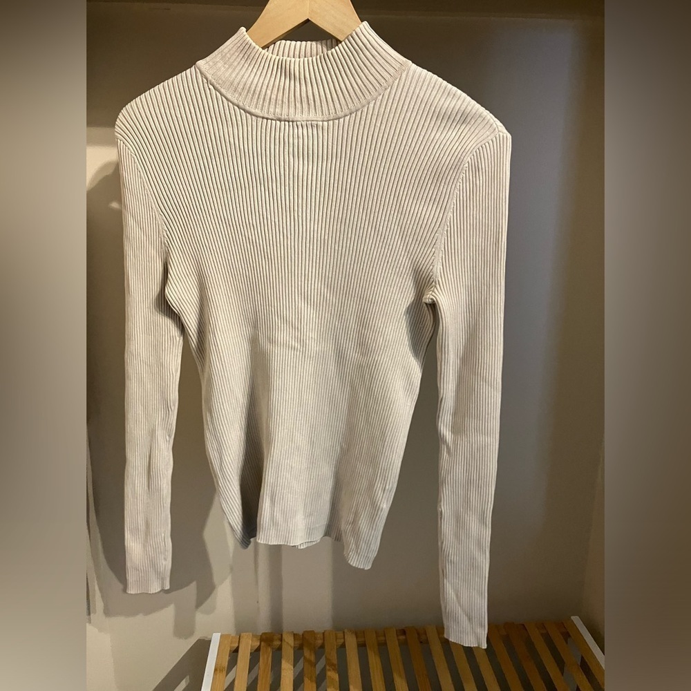 Beige Turtleneck